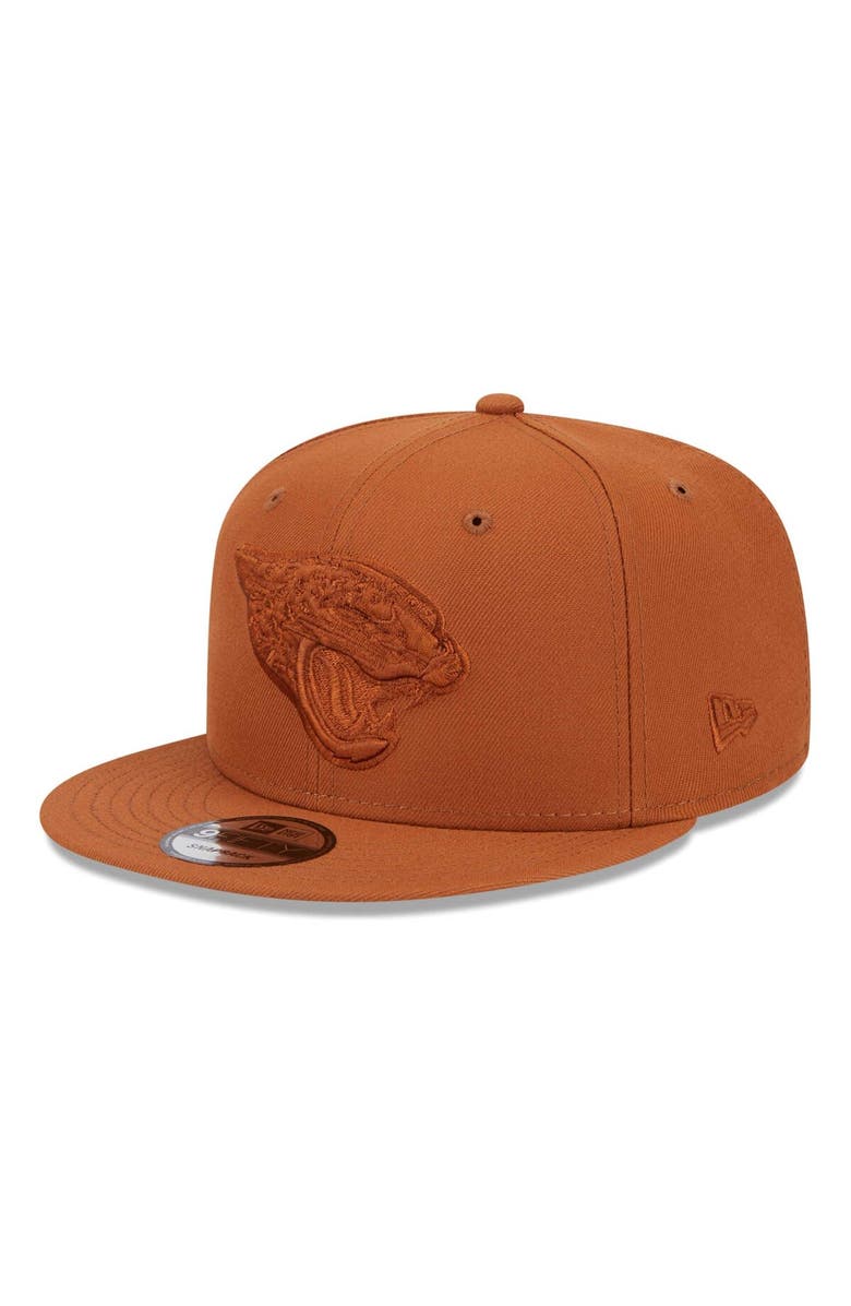 New Era Men's New Era Brown Jacksonville Jaguars Color Pack 9FIFTY Snapback Hat, Main, color, Brown