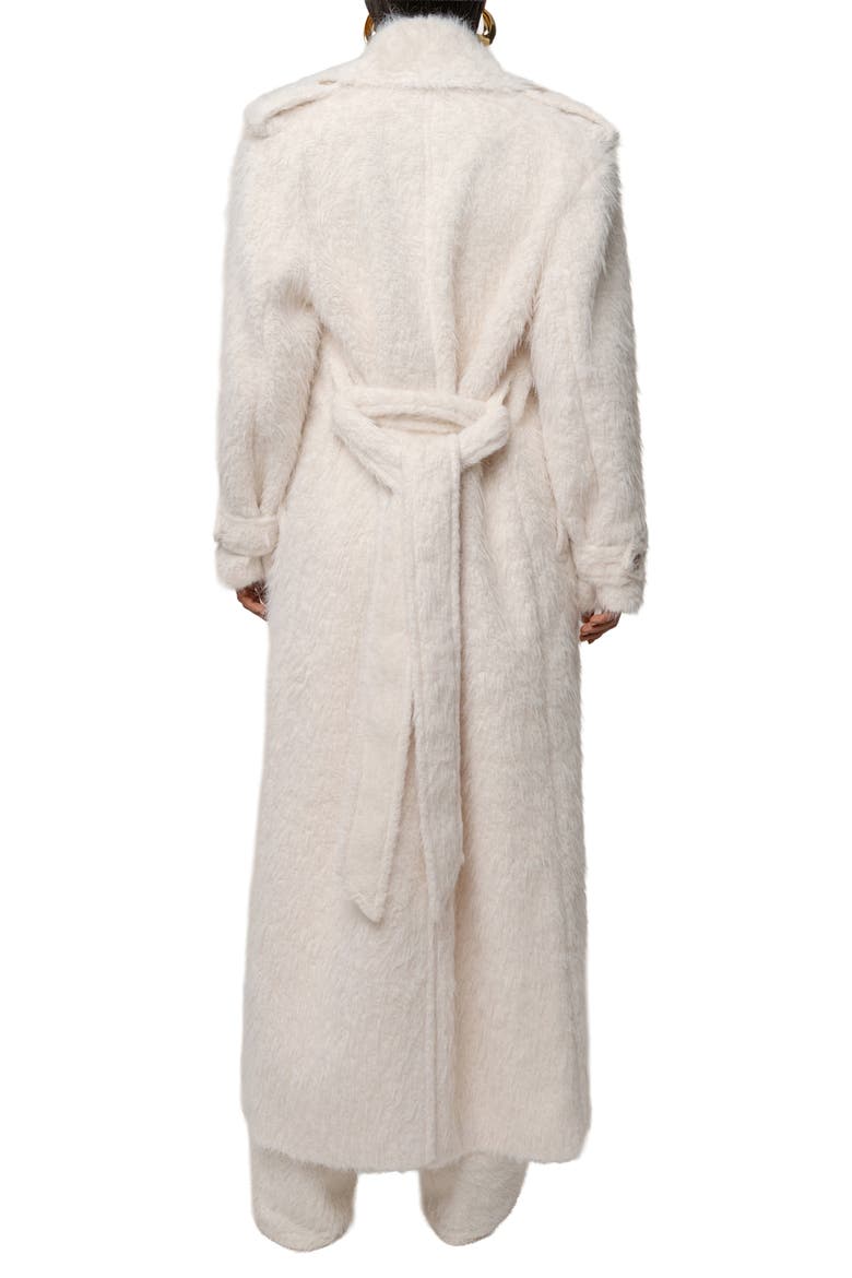 Warm Layers Faux Fur Coat, Alternate, color, IVORY