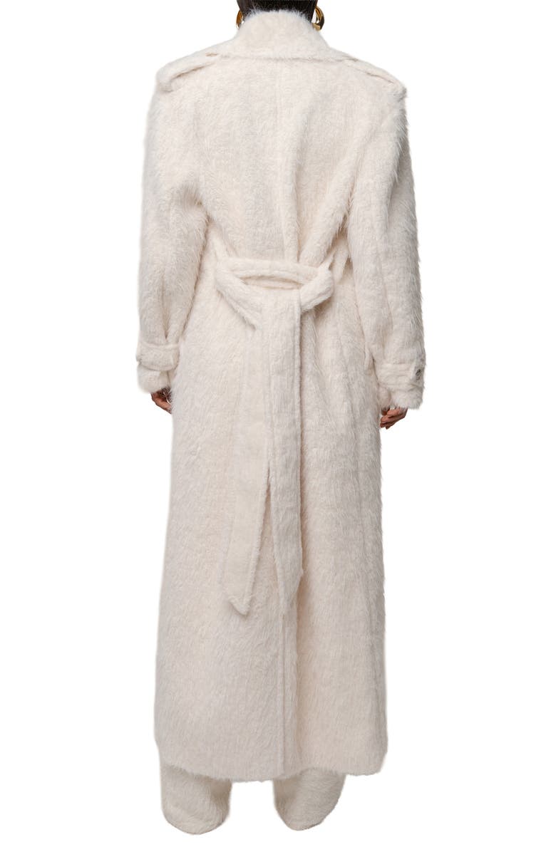 JLUXLABEL Warm Layers Faux Fur Coat, Alternate, color, Ivory