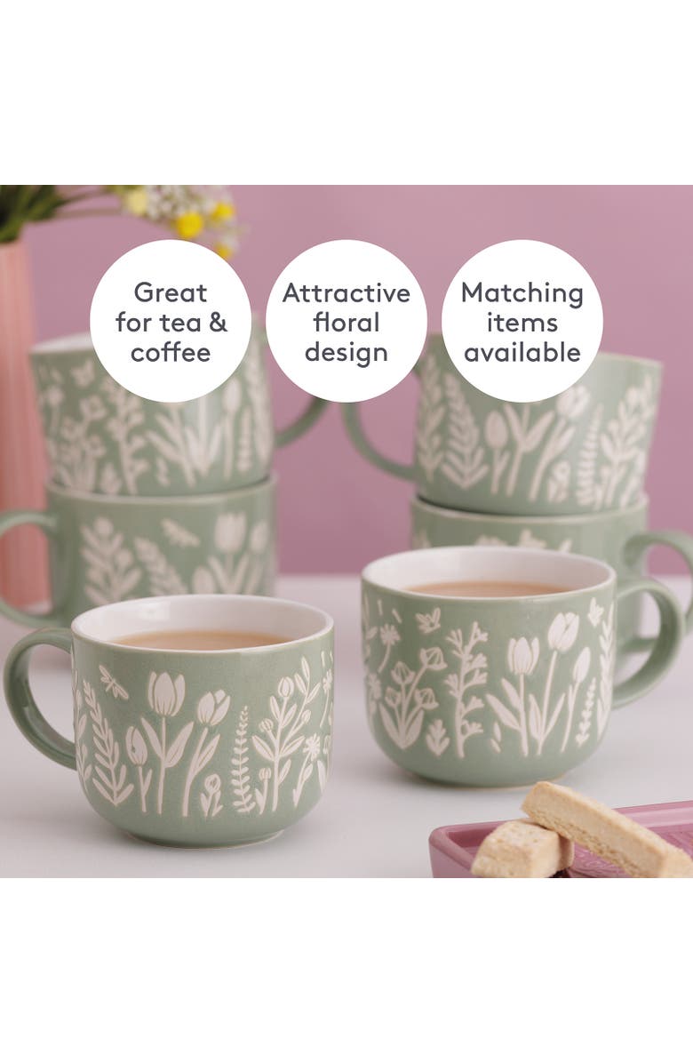 MASON CASH In The Meadow Green Tulip Mug 13.5oz, Alternate, color, Green