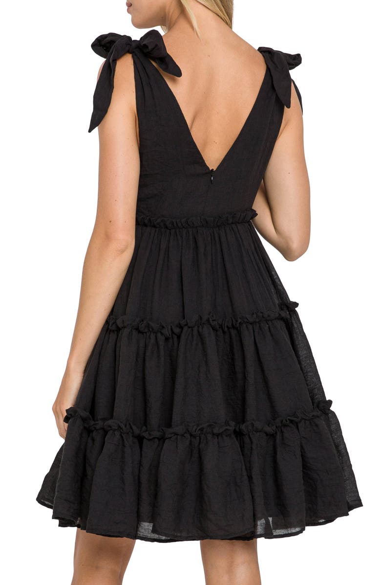 Free the Roses Tiered Tie Shoulder Minidress, Alternate, color,