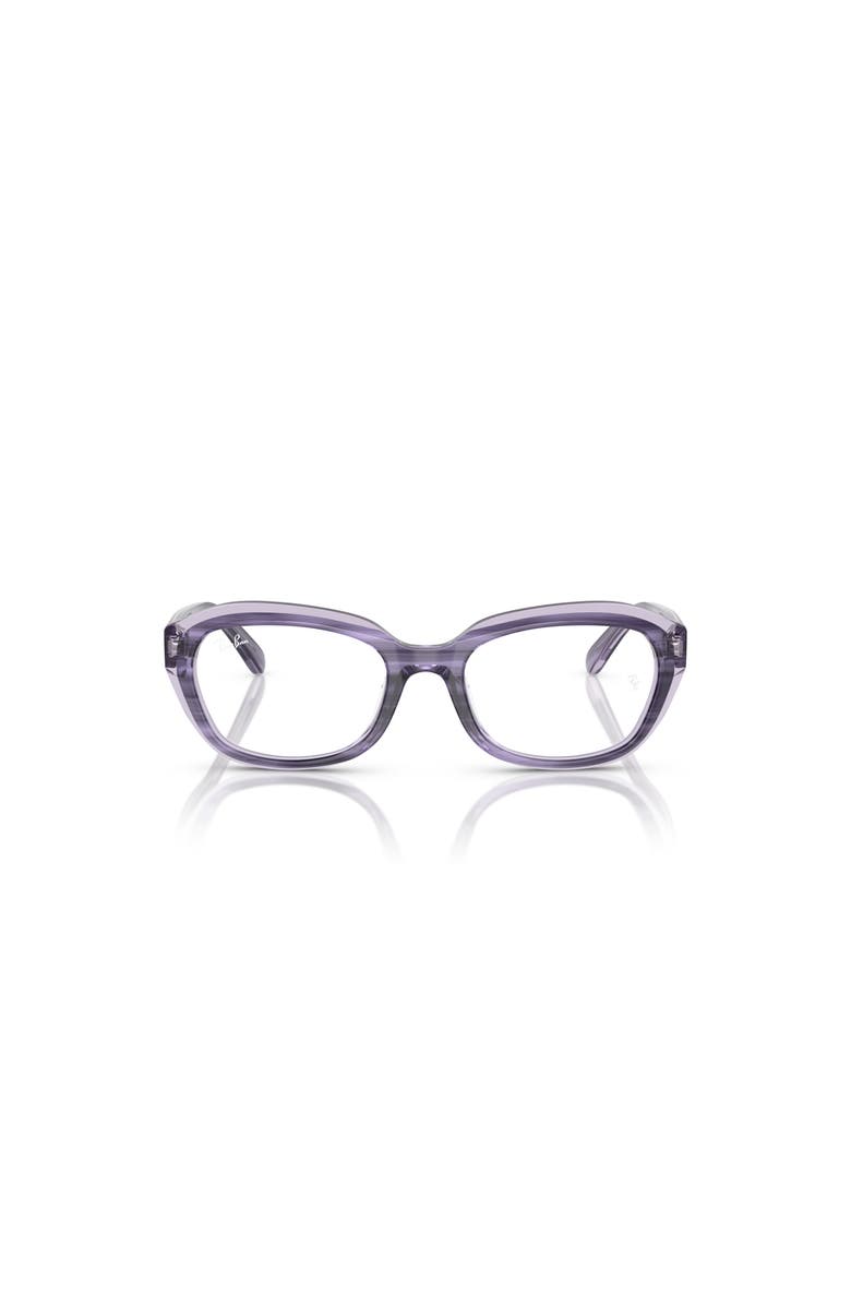 Ray-Ban 48mm Irregular optical glasses, Alternate, color, Violet