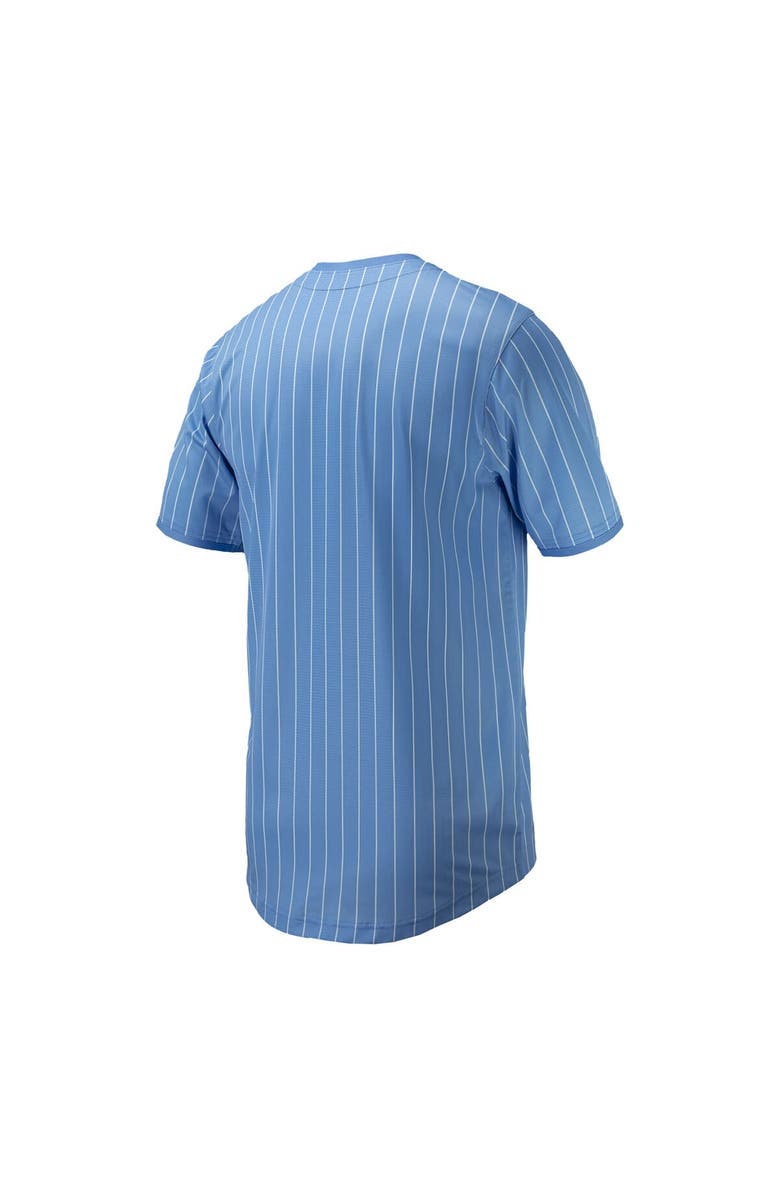 Nike Men's Nike Carolina Blue North Carolina Tar Heels Pinstripe Replica Baseball Jersey, Alternate, color, 