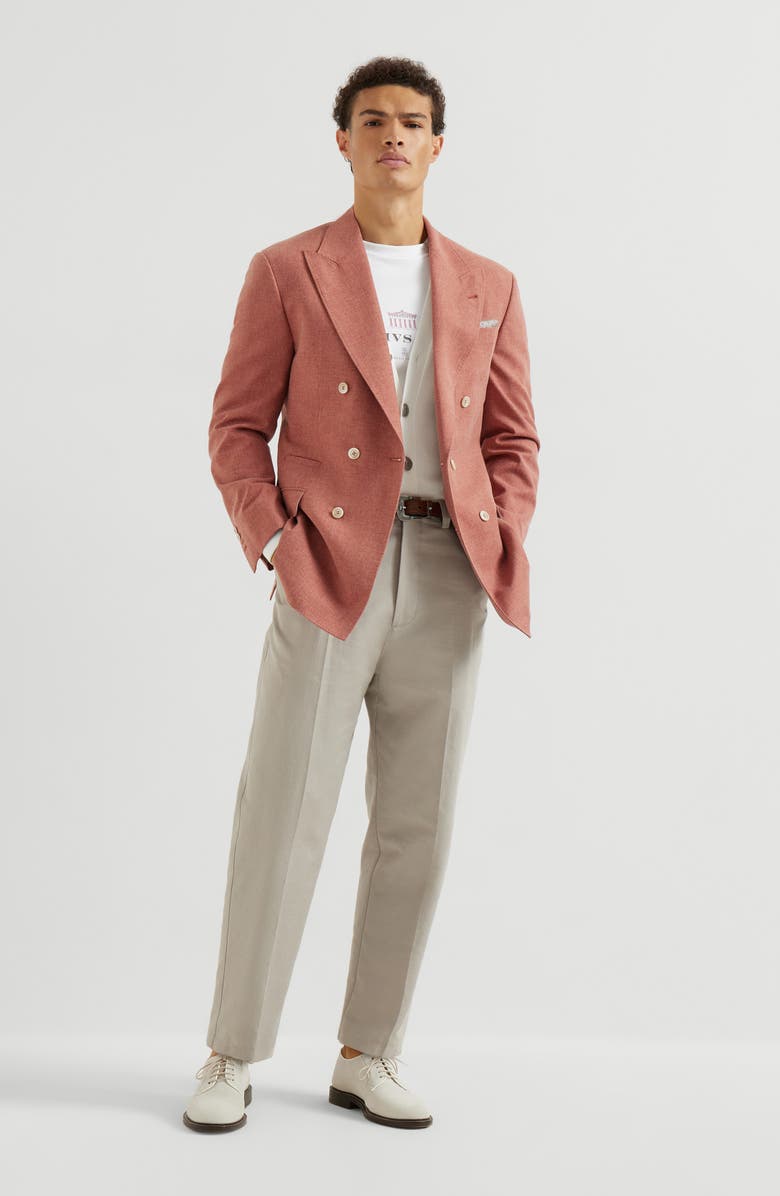 Brunello Cucinelli English Rib knit cardigan, Alternate, color, Panama