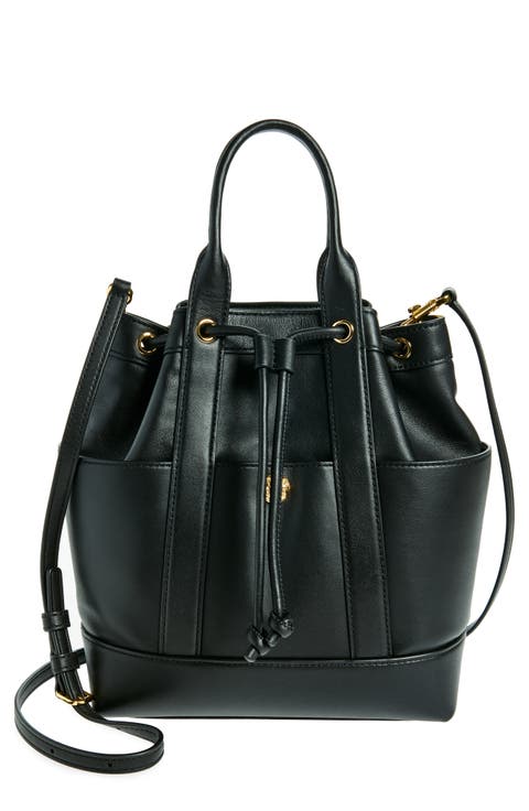 Goody Leather Bucket Bag