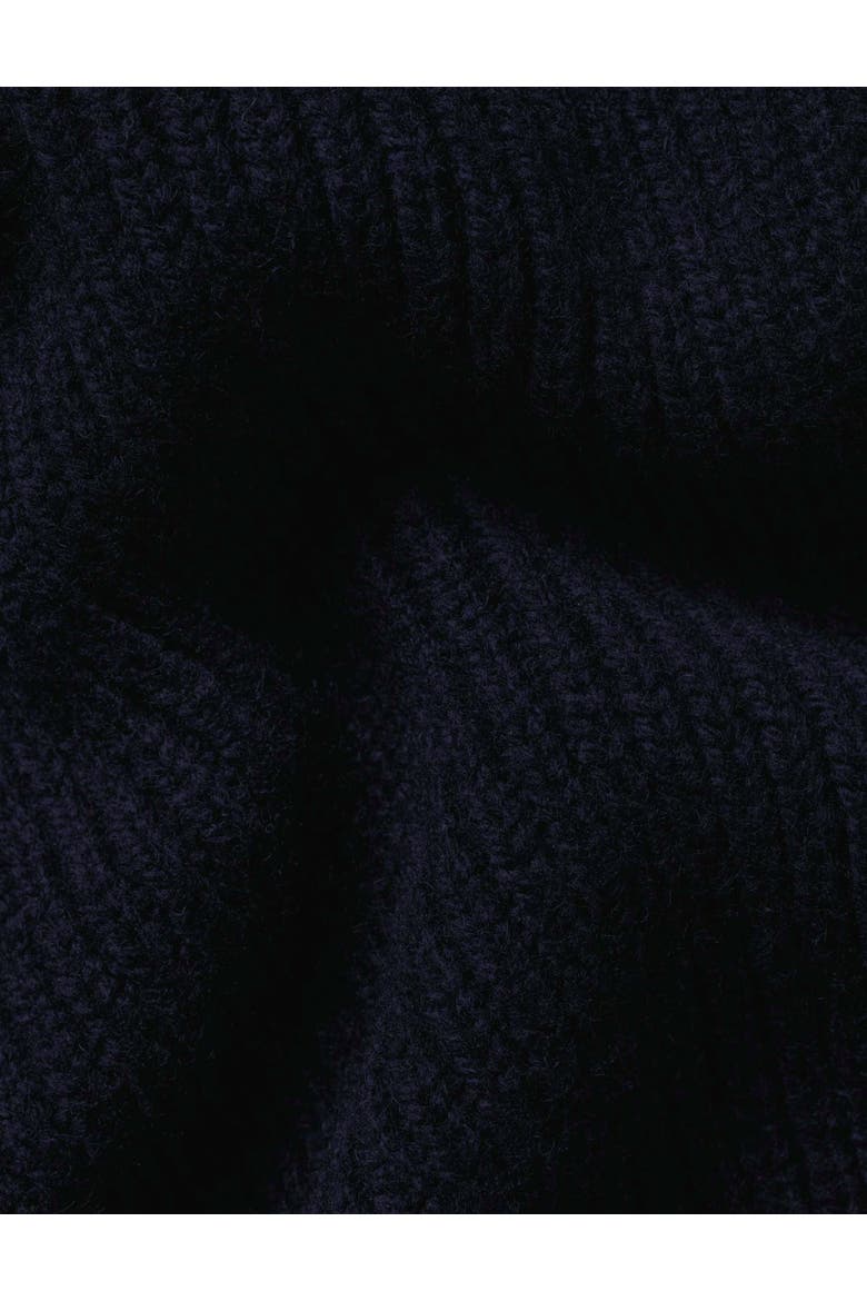 Merino Chunky Roll Neck Sweater, Alternate, color, Navy