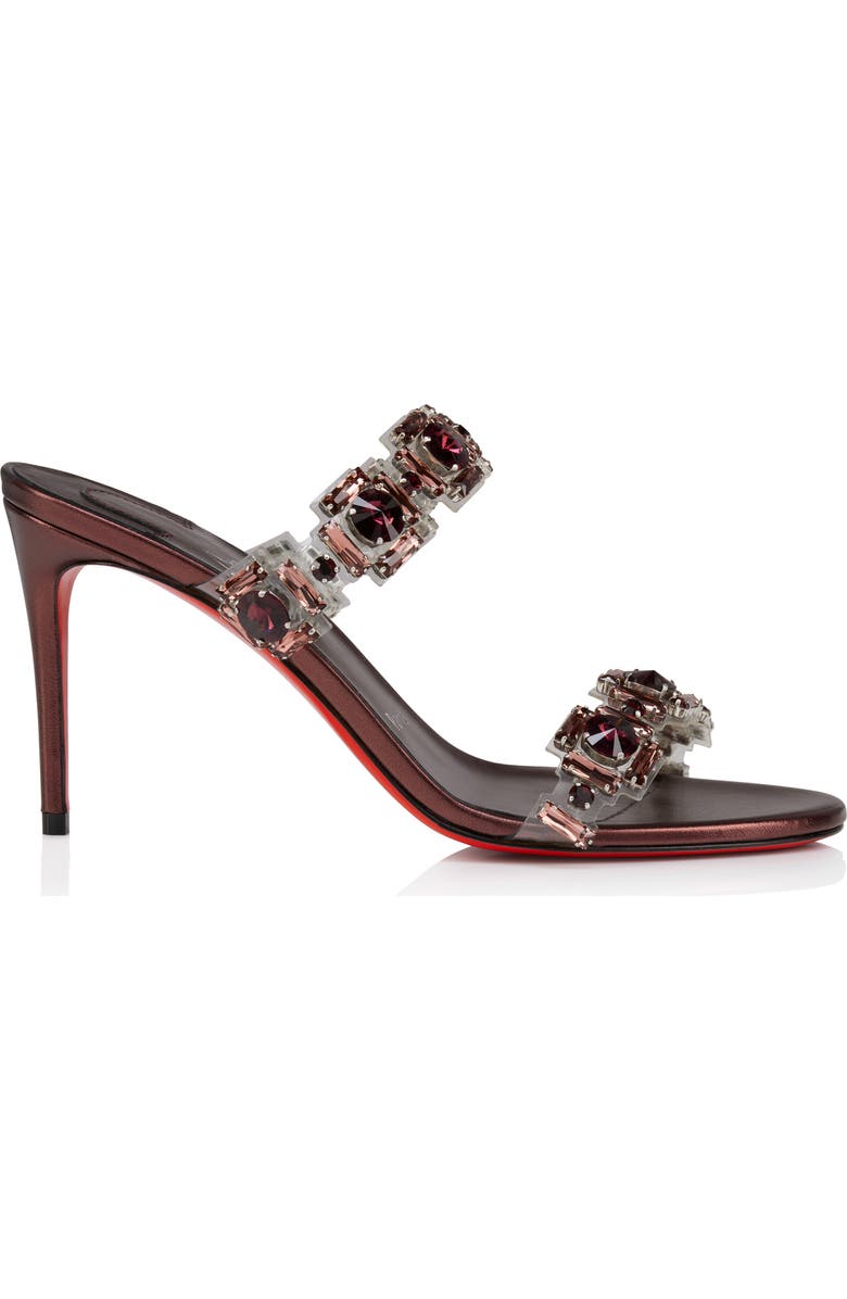 Christian Louboutin Just Jewel Crystal Embellished Stiletto Sandal, Alternate, color, Vers Palacy/ Lin Palacy