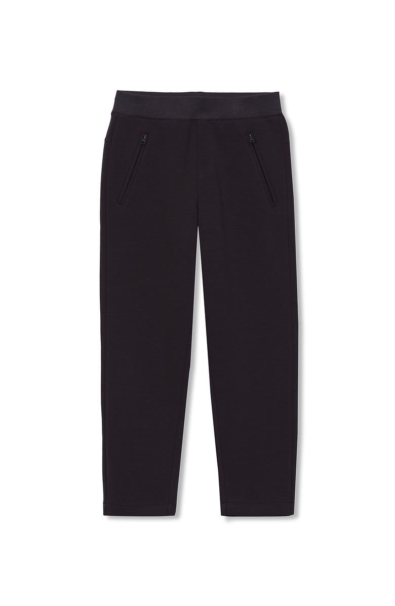 Lands' End Boys Husky Iron Knee Tech Knit Joggers, Main, color, Light Black