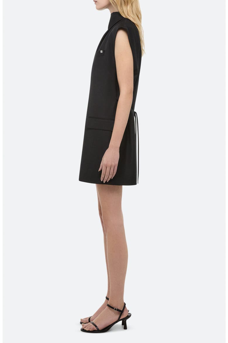 Cowl Neck Wool Blazer Dress, Alternate, color, BLACK