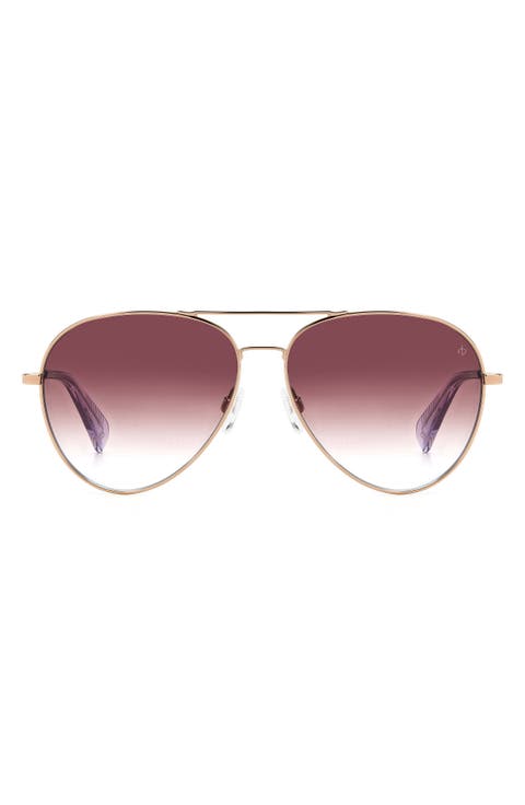 59mm Aviator Sunglasses