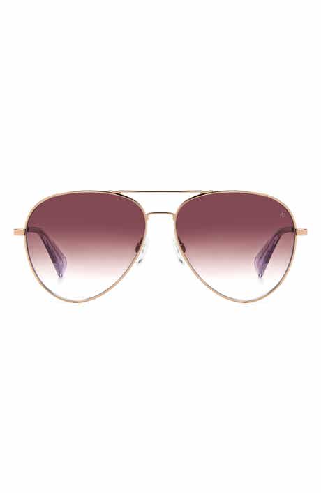 rag & bone 59mm Aviator Sunglasses