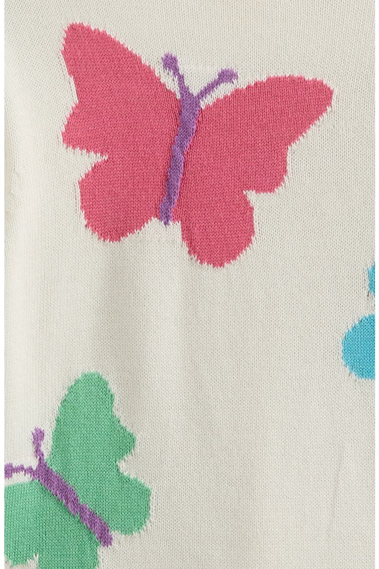 Kids' Icon Sweater, Alternate, color, IVORY EGRET LIL BUTTERFLIES