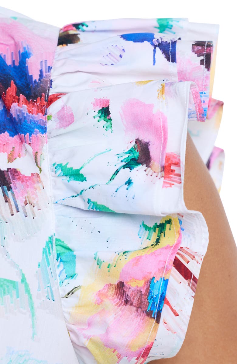 Robert Graham Savannah Watercolor Floral Cap Sleeve Shift Dress, Alternate, color, Multi