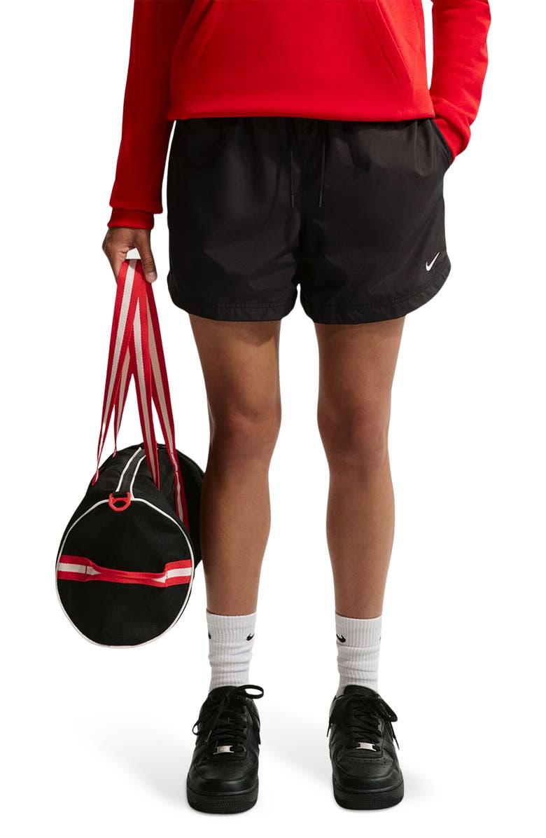 Nike Essential Shorts, Main, color, Black/ White