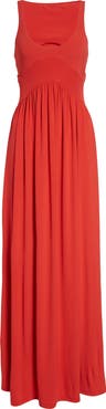 SPORTMAX Panino Cutout Back Jersey Maxi Dress