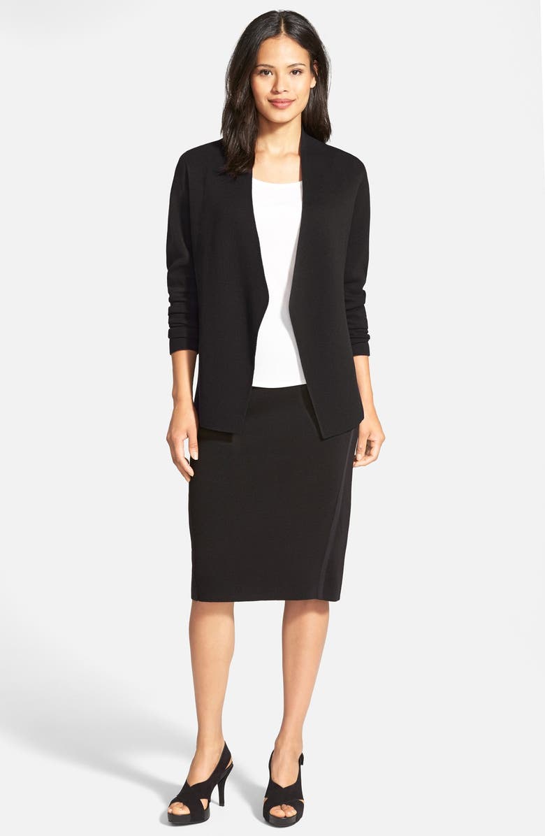 Eileen Fisher Silk Blend Knit Straight Skirt, Alternate, color, 