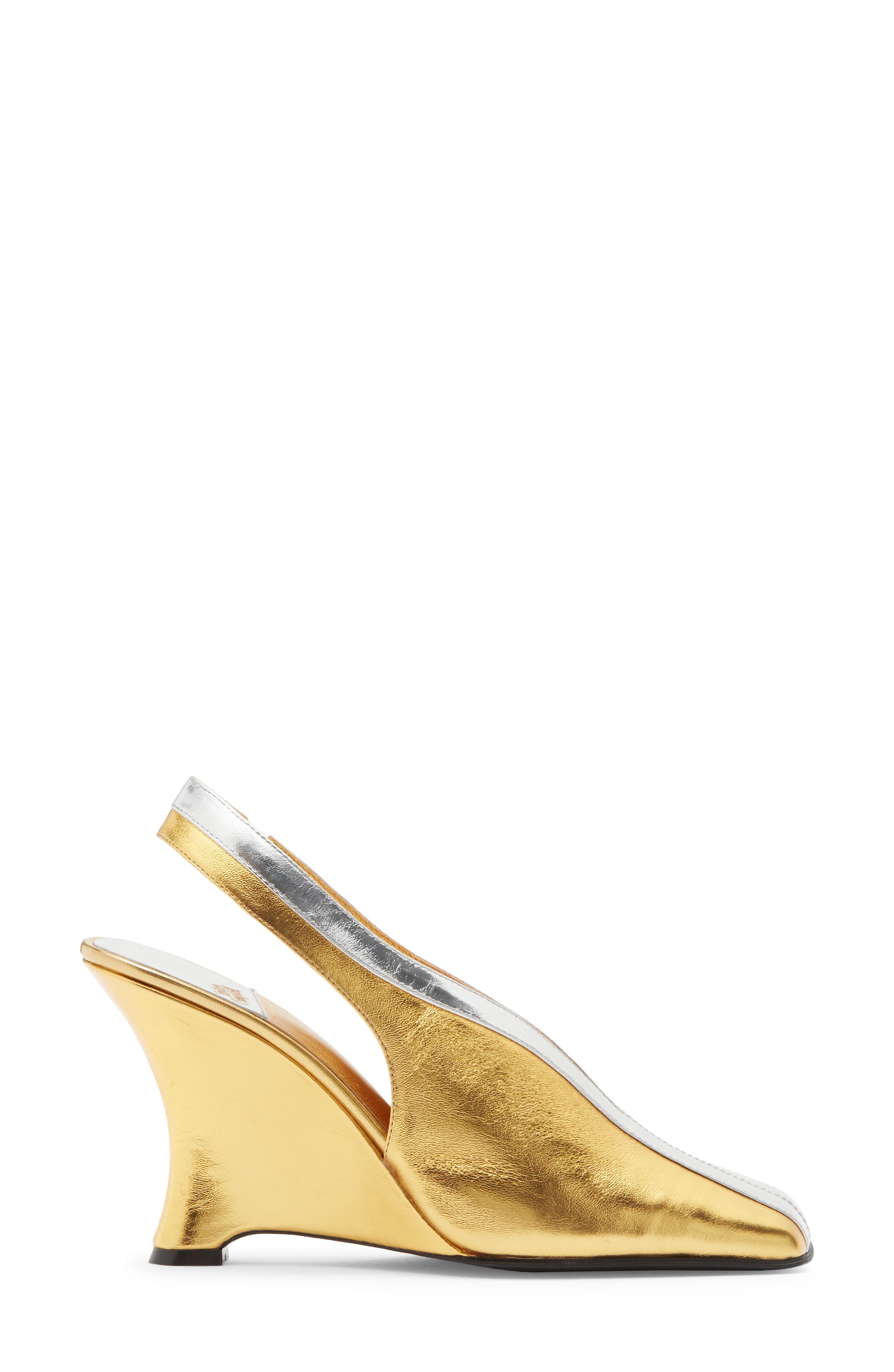 Straits Slingback Pump, Alternate, color, GOLD SILVER COMBO