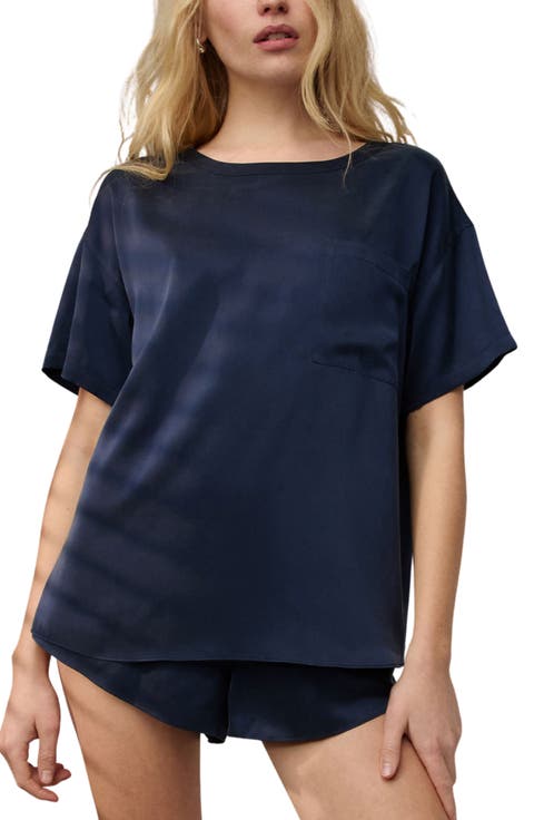 Washable Silk Short Pajamas