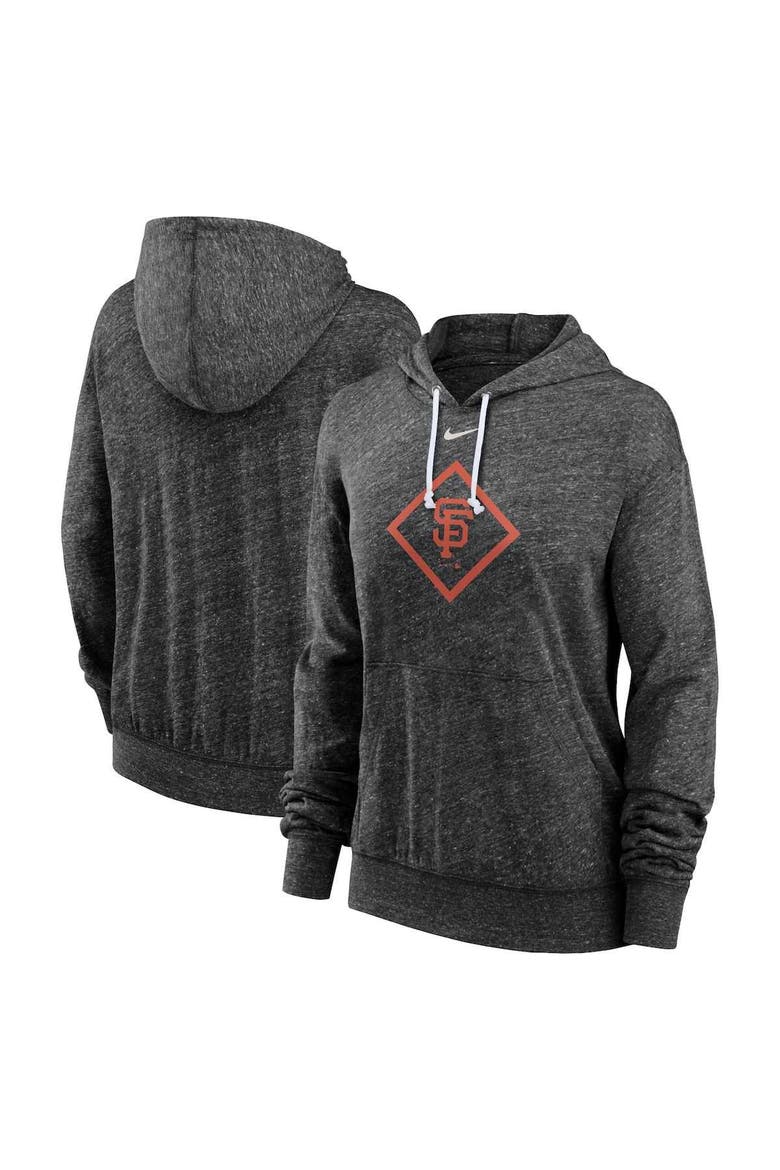 Women's Nike Black San Francisco Giants Diamond Icon Gym Vintage Lightweight Hooded Top, Alternate, color, Black