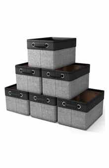SORBUS 6-Pack Collapsible Fabric Storage Bins