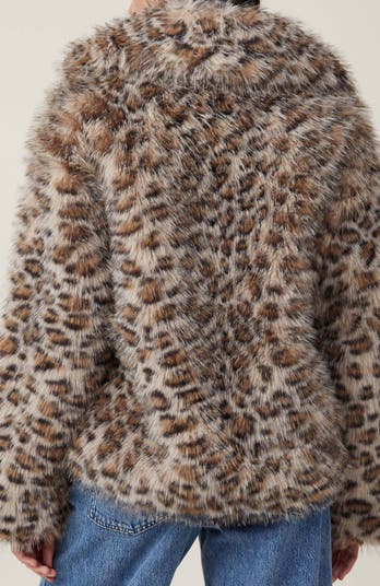 Cotton on faux fur jacket hotsell