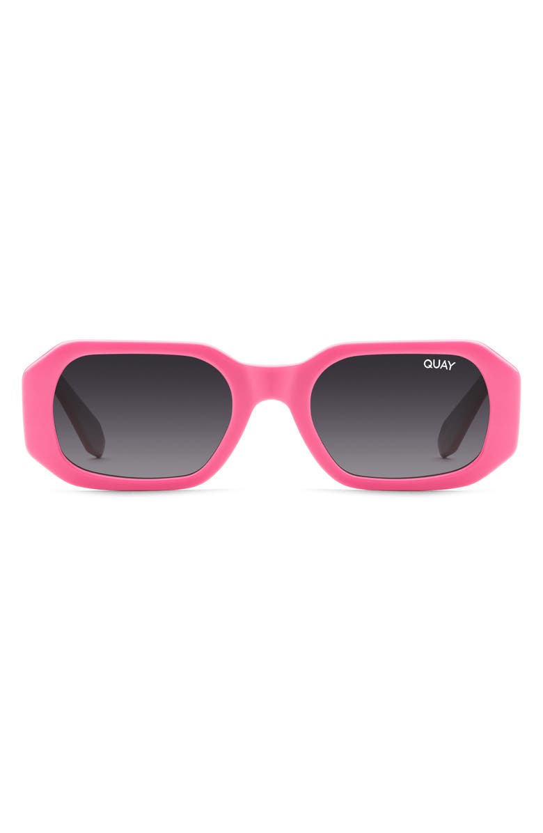 QUAY Hyped Up 53mm Polarized Square Sunglasses, Main, color, 