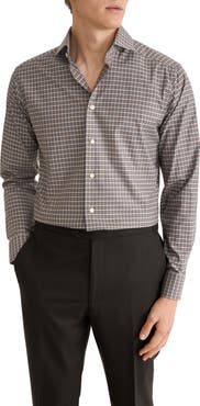 Eton Slim Fit Checked Cotton Shirt