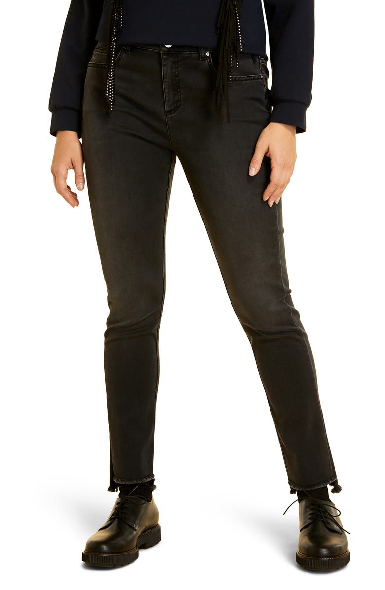 Marina Rinaldi Idrovoro High Waist Step Hem Super Stretch Denim Jeans, Main, color,
