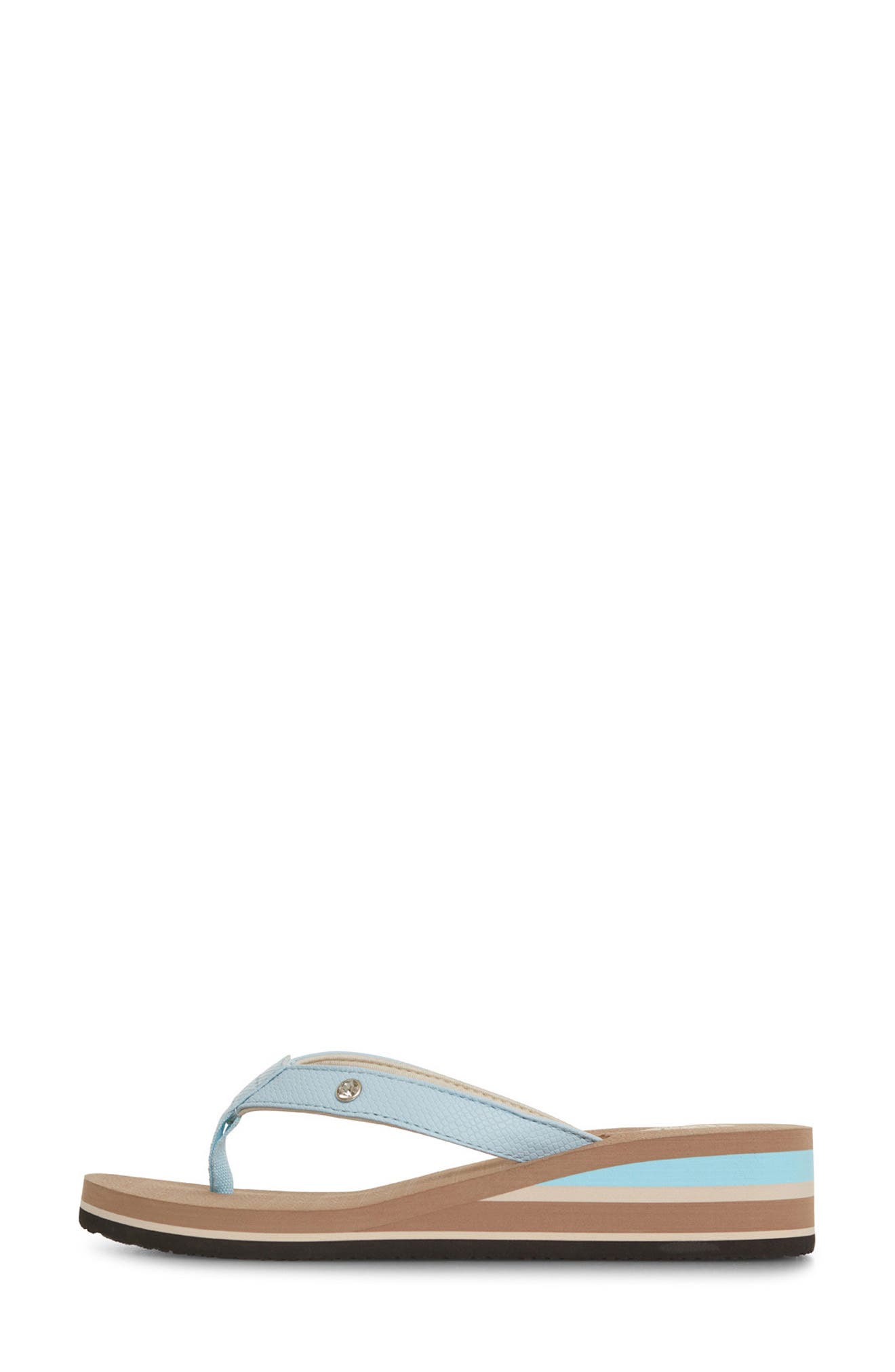 Flip Flop Wedge Sandal, Alternate, color, TAN