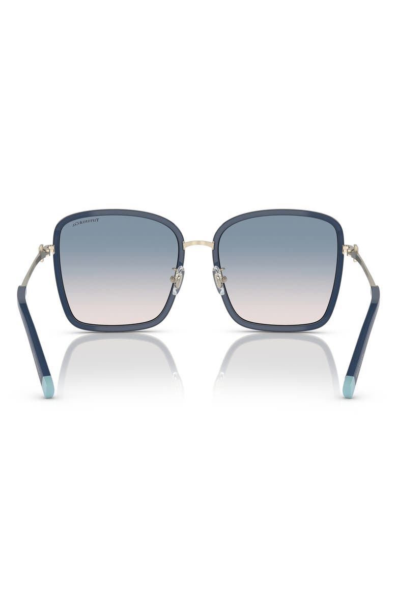 Tiffany & Co. 59mm Gradient Square Sunglasses, Alternate, color, Opal Blue