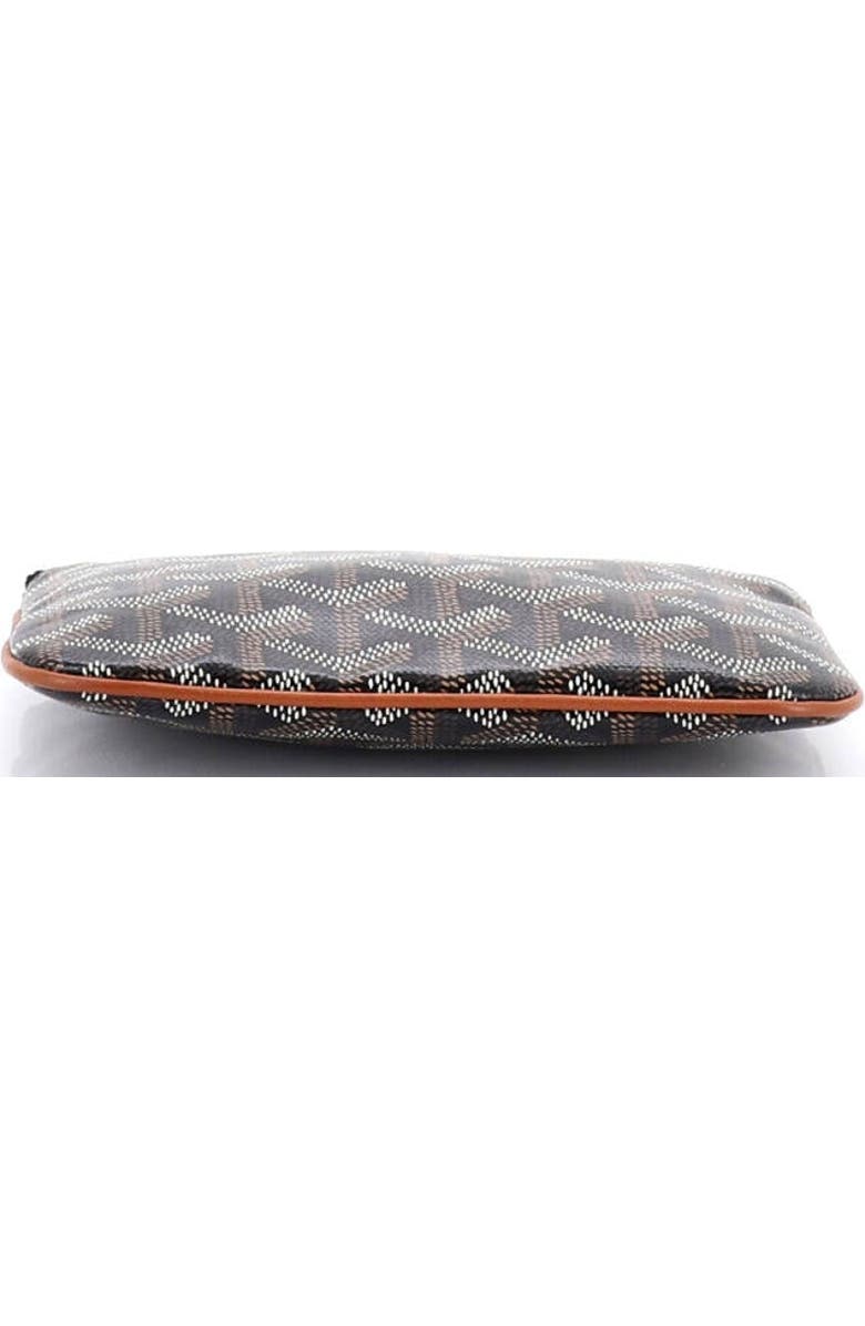 Pre-Owned Goyard Senat Zip Pouch Coated Canvas Mini, Alternate, color, Brown