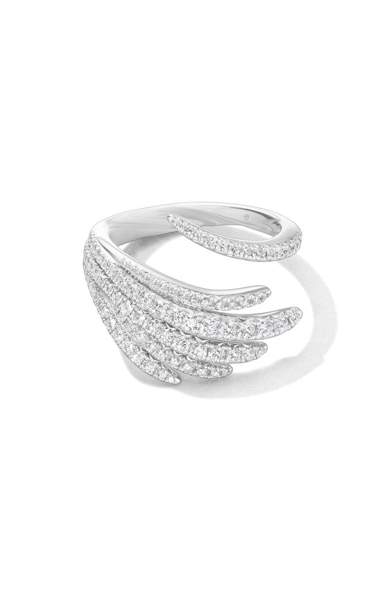 HEARTS ON FIRE Vela Cocktail Ring, Alternate, color, White Gold/ Diamond