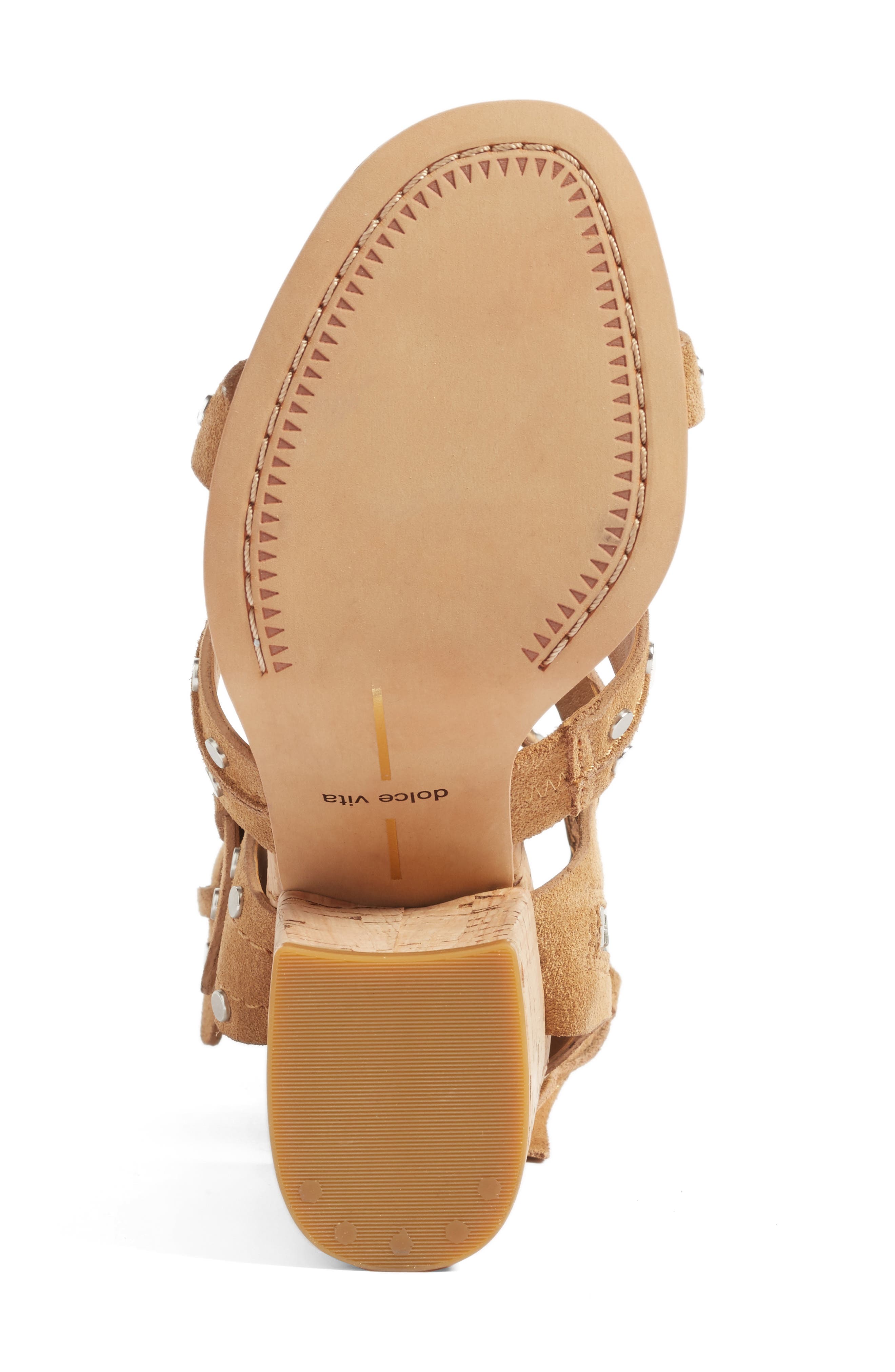 Effie Block Heel Sandal, Alternate, color, TAN SUEDE