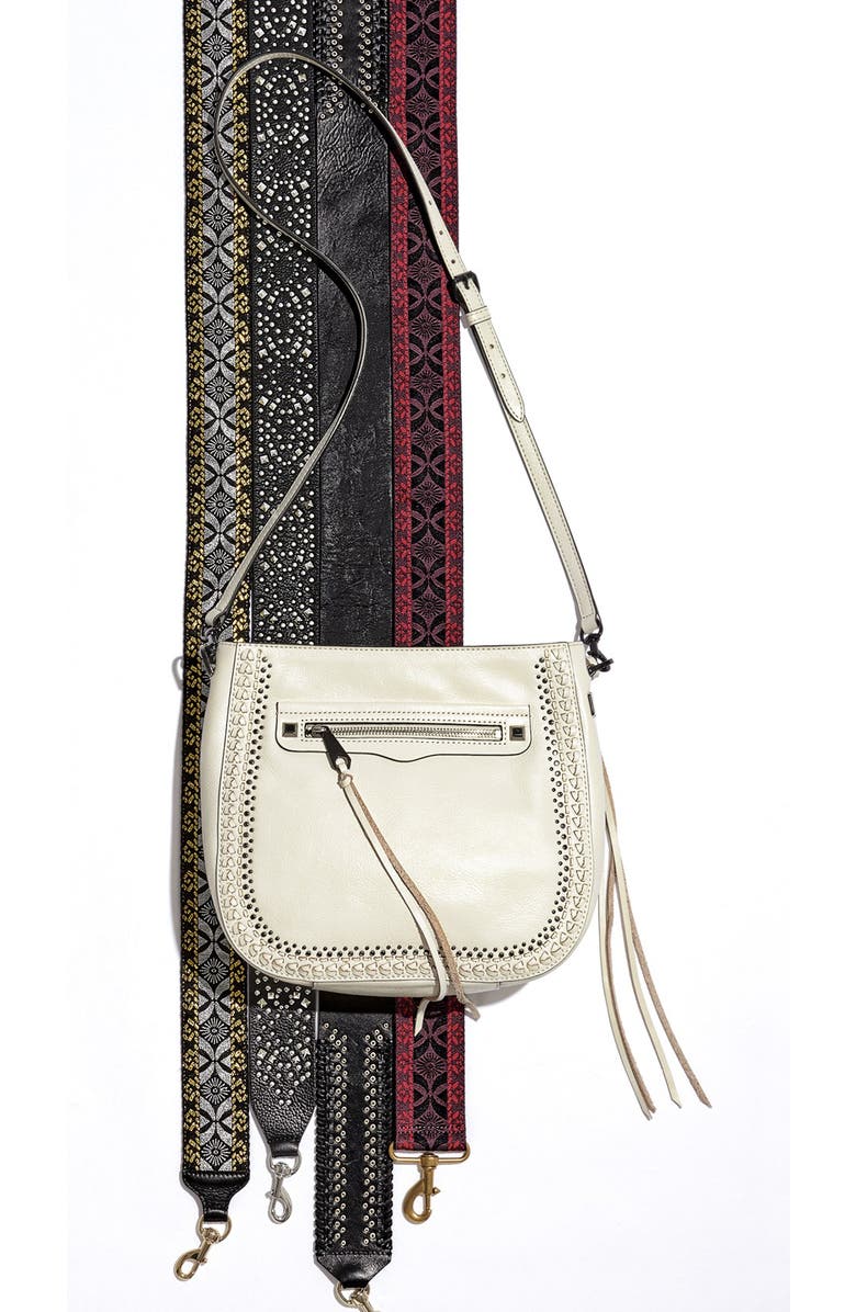 Rebecca Minkoff Embroidered Guitar Bag Strap, Alternate, color,