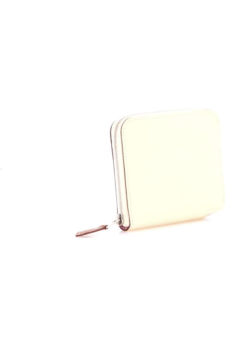 Pre-Owned Hermes Azap Zip Around Wallet Silk'in Epsom Compact, Alternate, color, Nata