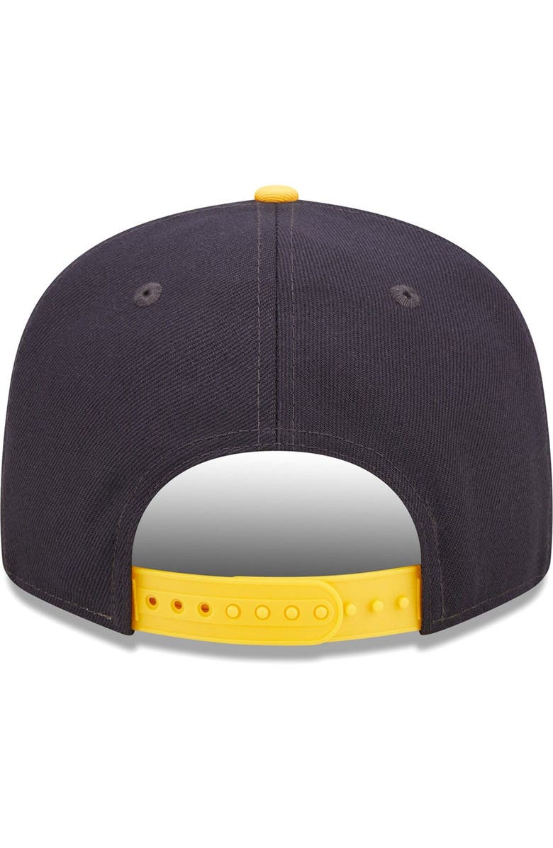 New Era Men's New Era White/Navy West Virginia Mountaineers Retro Sport 9FIFTY Snapback Hat, Alternate, color, Navy