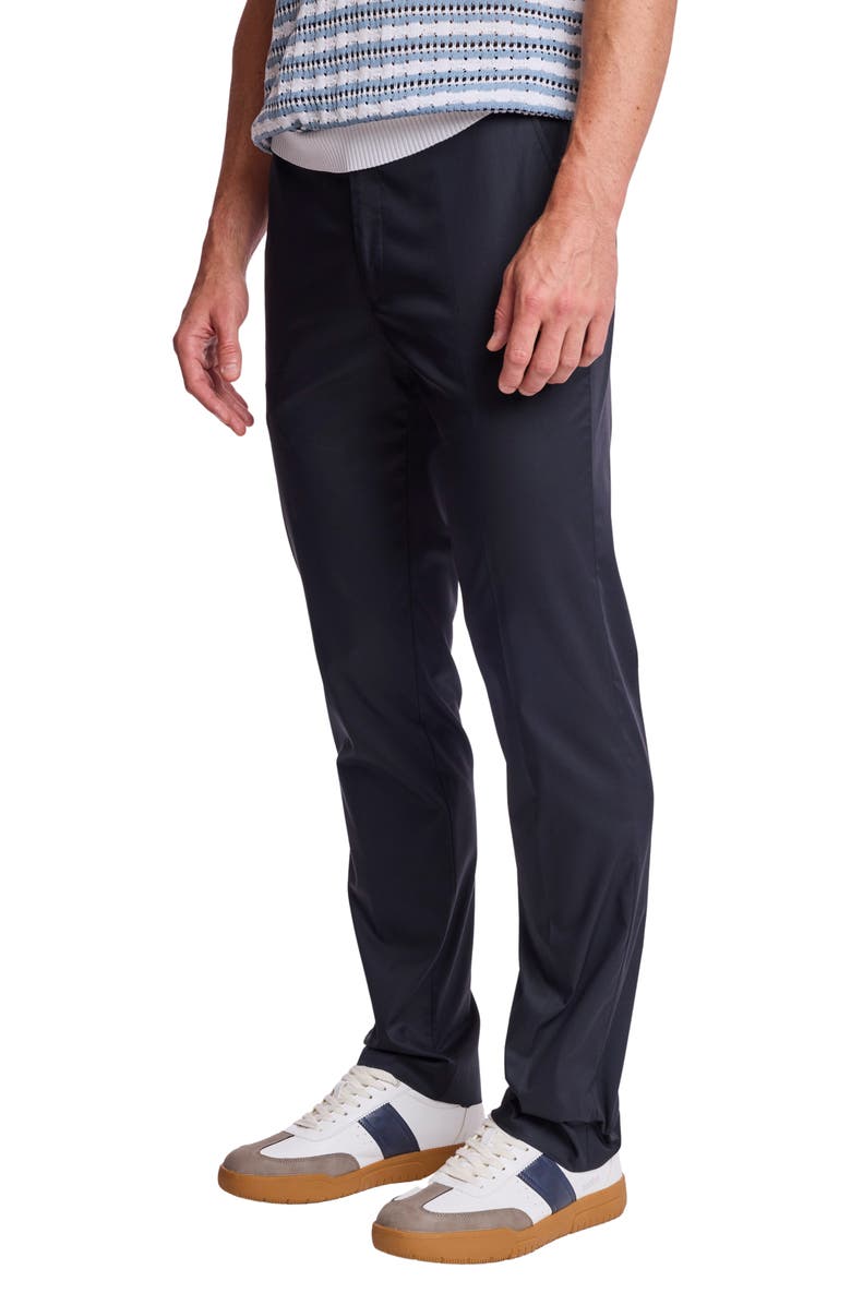 PAISLEY & GRAY Downing Slim Fit Dress Pants, Alternate, color, Black Tech