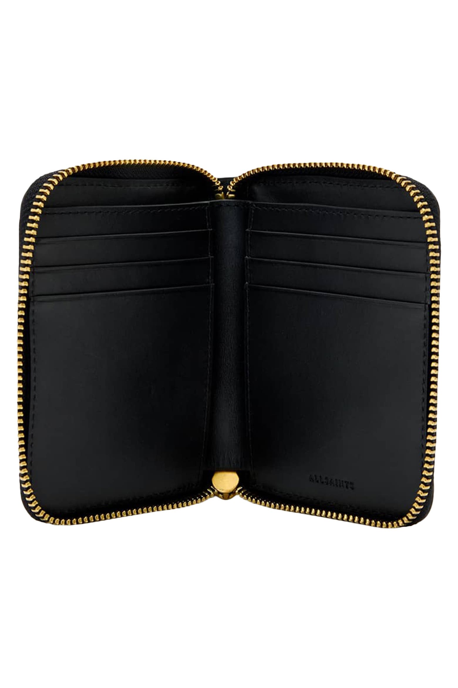 Encryption Lena Image Color AllSaints Lena Hex Leather Zip Wallet (Women) | Nordstromrack