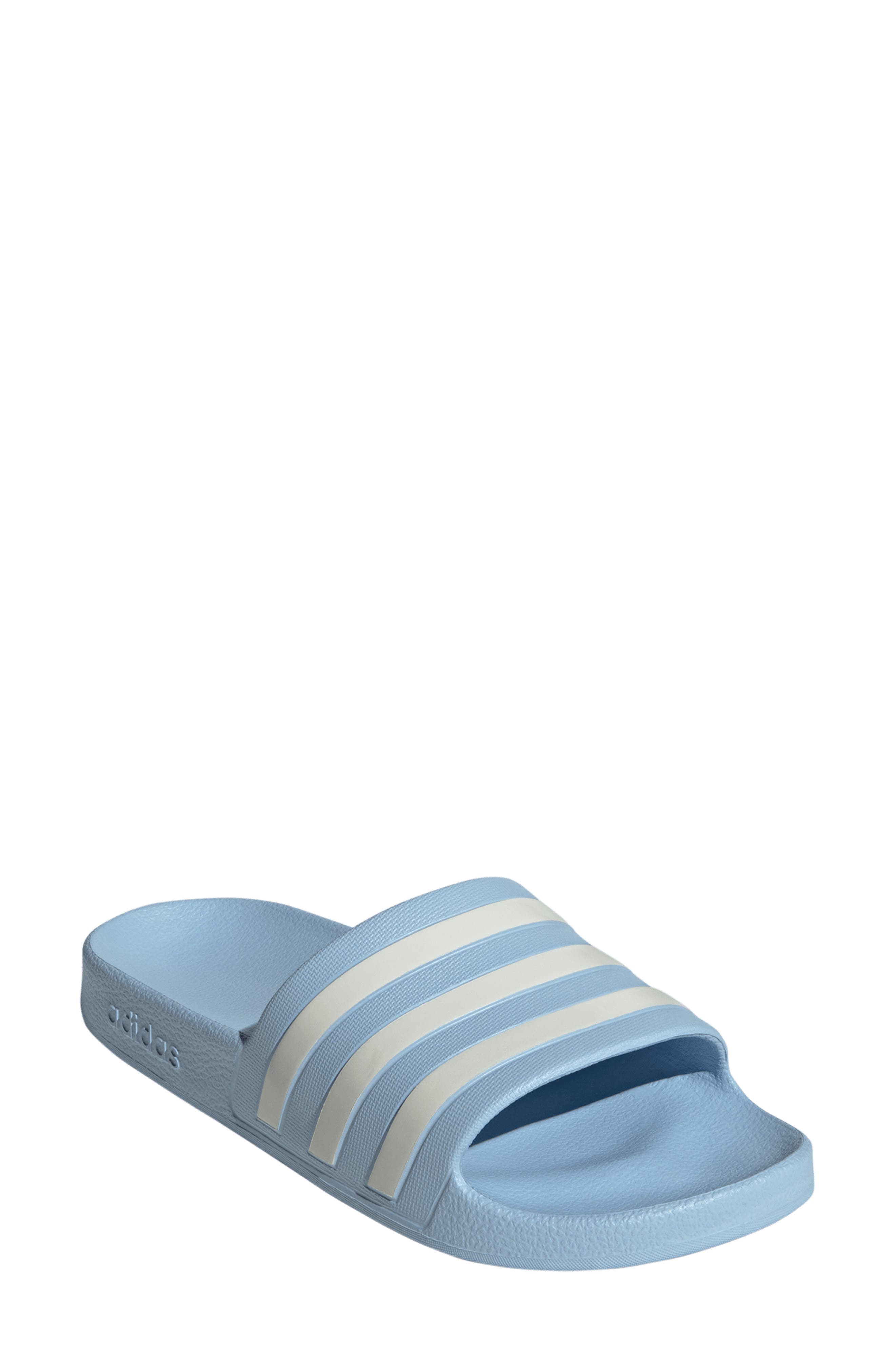 adidas Adilette Aqua Slide Sandal, Main, color, Blue/ Zero Met/ Zero Met