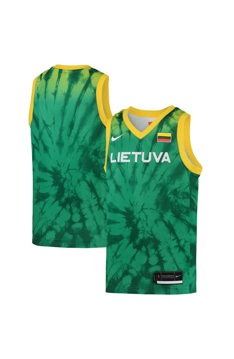 Nike Youth Nike Green Lithuania Basketball 2020 Summer Olympics Replica Team Jersey, Main, color, Green