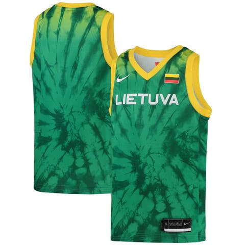 Youth Nike Green Lithuania Basketball 2020 Summer Olympics Replica Team Jersey