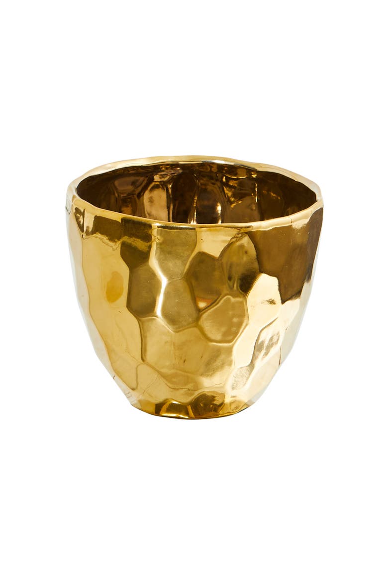 6-in Designer Gold Vase, Main, color, Gold