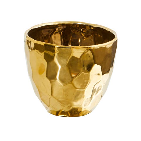 6-in Designer Gold Vase