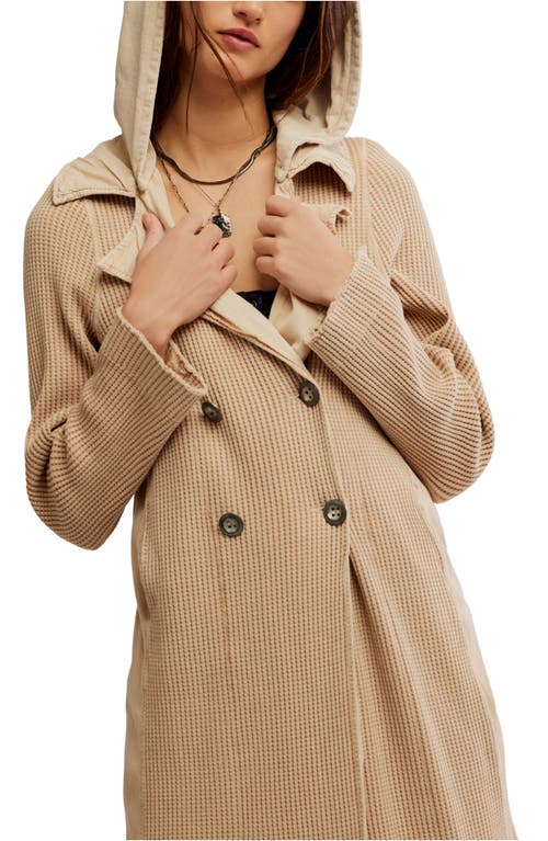 Free People Landon Knit Duster In Brown