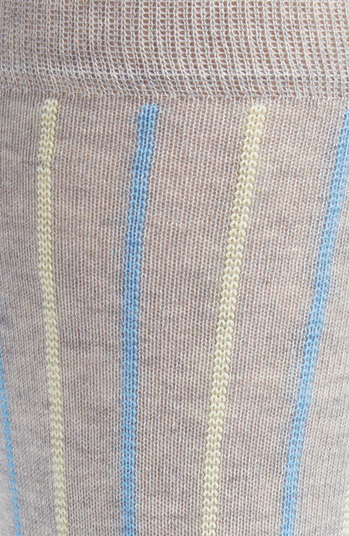 Nordstrom Vertical Stripe Cotton Blend Dress Socks In Gray