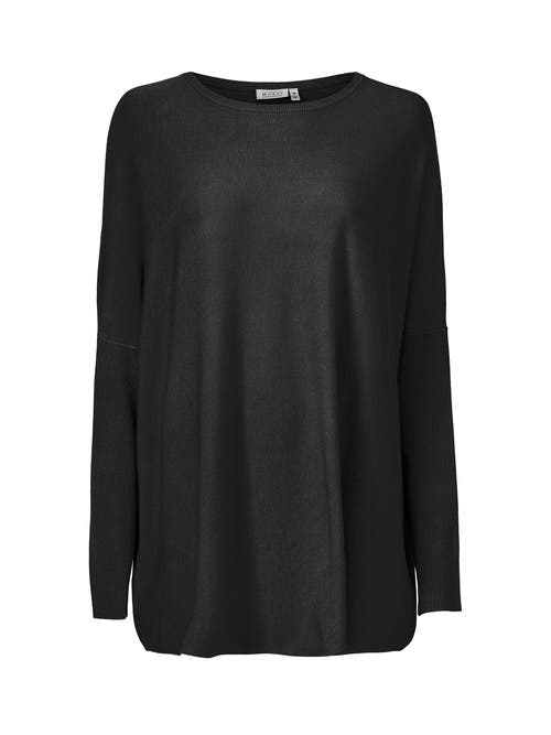 Masai Copenhagen Long Sleeve Round Neck Knit Sweater In Black