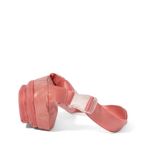 Baggallini On The Go Belt Bag Waist Pack In Terracotta Gloss Ripstop