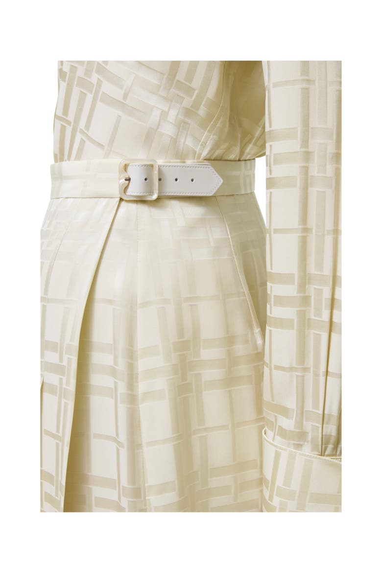 Silk Midi Kilt, Alternate, color, Champagne white