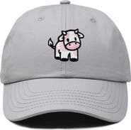Dalix Strawberry Cow Embroidered Cap