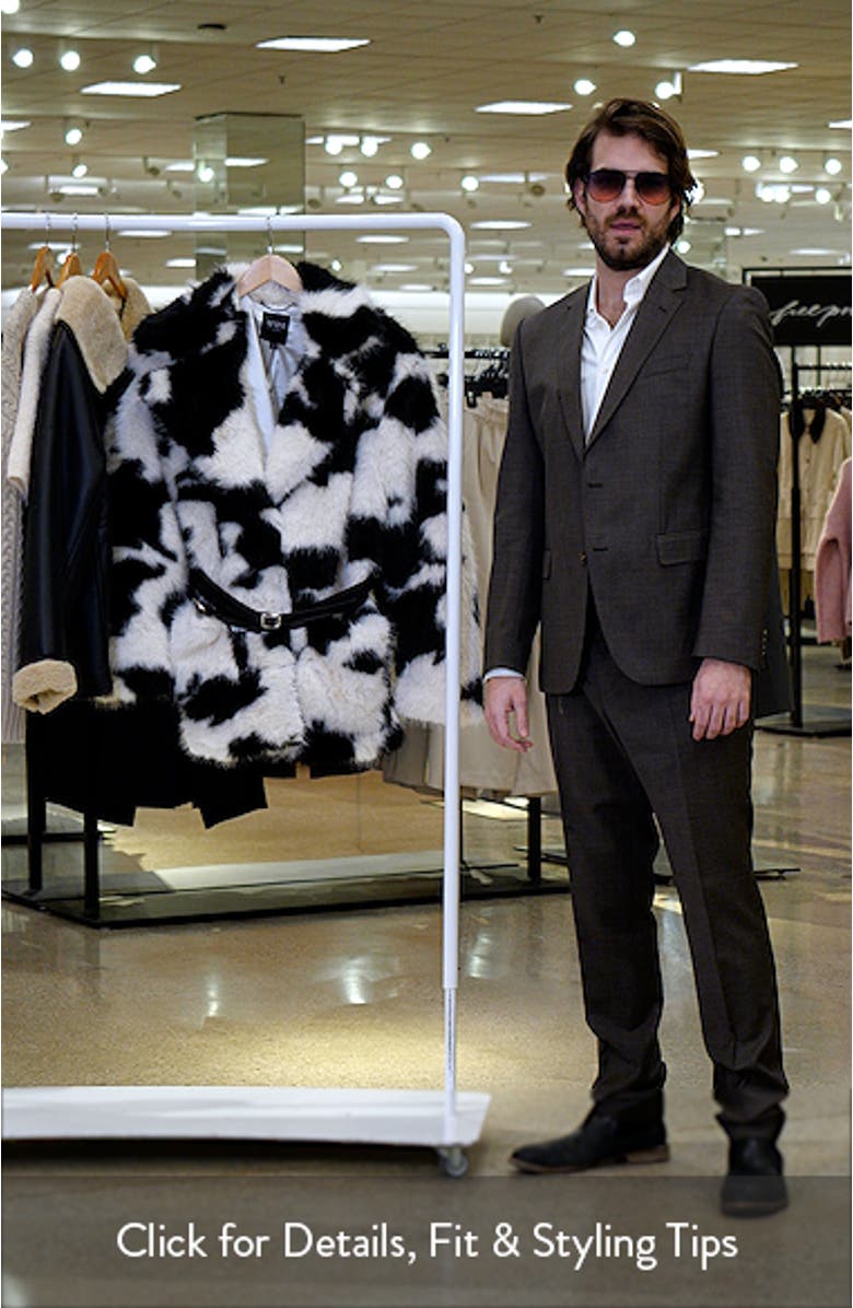 Livingstone Cow Print Faux Fur Jacket, sales video thumbnail